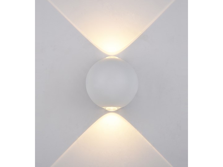CARSOLI lampa ścienna zewnętrzna 2 x 4W kinkiet punktowa elewacyjna nowoczesna biała ITALUX PL-308 ...
