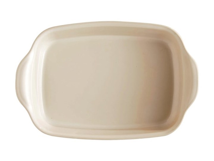 Kremowa ceramiczna prostokątna misa do zapiekania Emile Henry, 30x19 cm Kategoria Naczynia do zapiekania