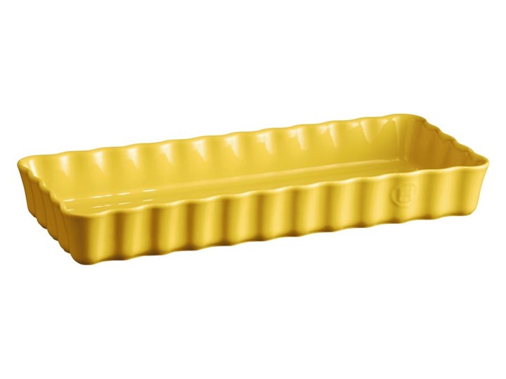 Żółta ceramiczna prostokątna forma do ciasta Emile Henry, 15x36 cm Kategoria Naczynia do zapiekania