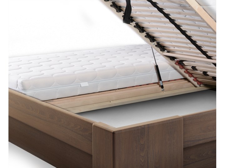 Vanes łóżko z pojemnikiem Mbox MAXI, z drewna bukowego, rozmiar 160x200, kolor DĄB