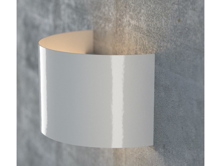 FOLD WHITE 950/1 kinkiet na ścianę półokrągły biały ciekawy efekt świetlny Kinkiet LED Metal Styl Nowoczesny Kategoria Lampy ścienne 
