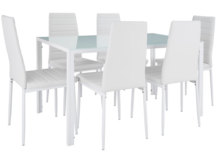 Zestaw mebli do jadalni Brandenburg 6+1 - biały Pomieszczenie Jadalnia Kategoria Stoły z krzesłami