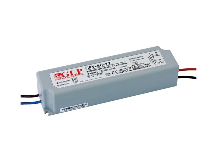 GLP GPV-60-12 ZASILACZ LED 60W 5A DC 12V IP67 STAŁONAPIĘCIOWY HERMETYCZNY