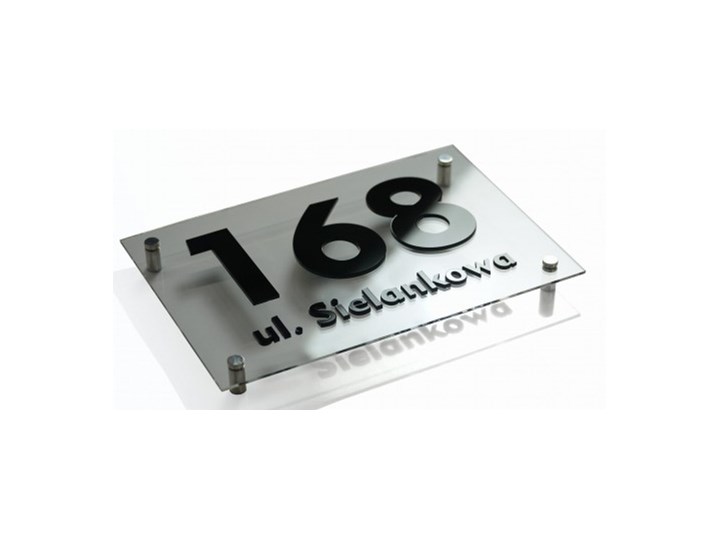Tabliczka adresowa na dom 3d 20x30 Oznaczenia Kategoria Tablice i litery