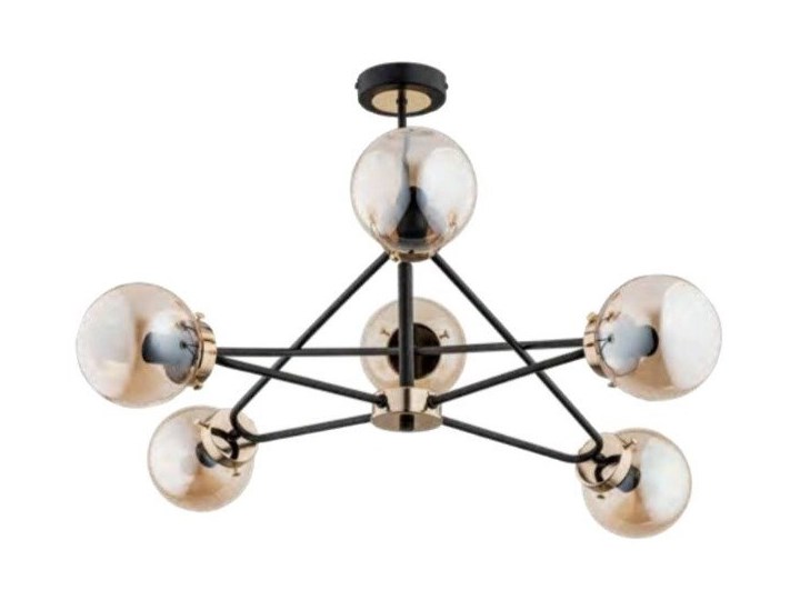 Lampa sufitowa SAGITO MOSIĄDZ VI Lampa z kloszem Żyrandol Ilość źródeł światła 6 źródeł
