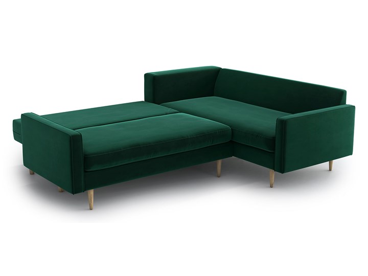 Narożnik Esme z funkcją spania, Bottle Green, lewy Szerokość 242 cm Kategoria Narożniki