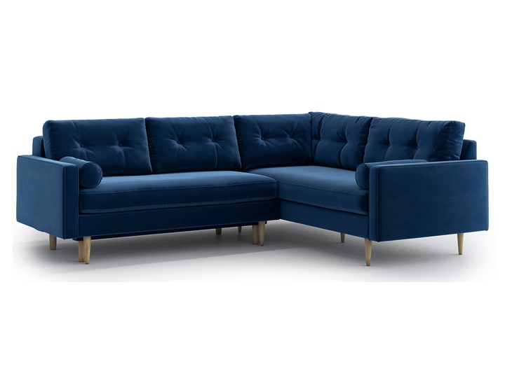 Narożnik Esme z funkcją spania, Navy Blue, lewy Szerokość 242 cm Kolor Granatowy