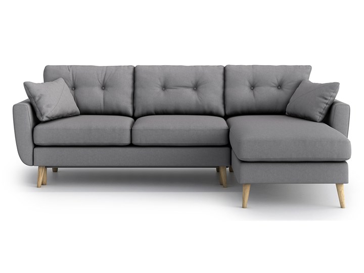 Narożnik Harris z szezlongiem i funkcją spania (uniwersalny), Gris Szerokość 244 cm Wysokość 85 cm Kolor Szary