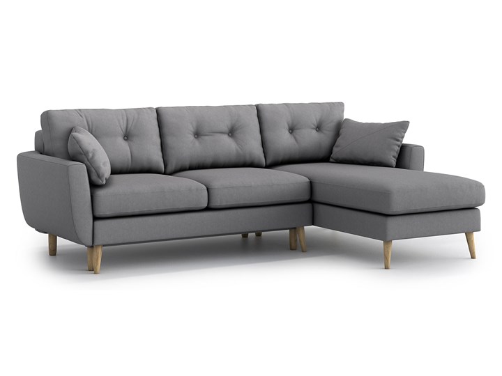 Narożnik Harris z szezlongiem i funkcją spania (uniwersalny), Gris Szerokość 244 cm Wysokość 85 cm Materiał obicia Tkanina