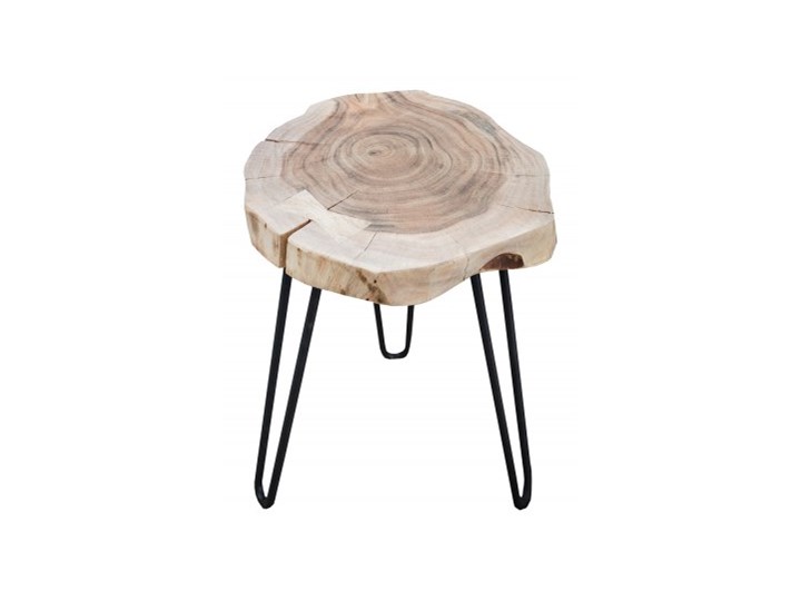 Stolik kawowy Goa II 40cm 36707 Drewno Wysokość 45 cm Kategoria Stoliki i ławy Metal Styl Rustykalny