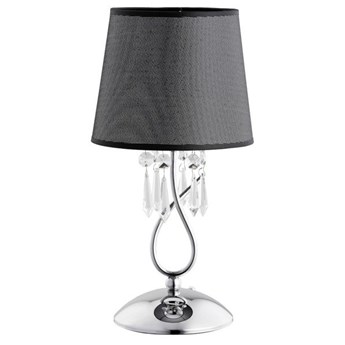 Lampa stołowa BARON chrom/szary
