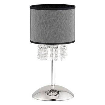 Lampa stołowa LILIANA chrom/szary