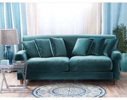 Sofa trzyosobowa welur lazurowa EIKE