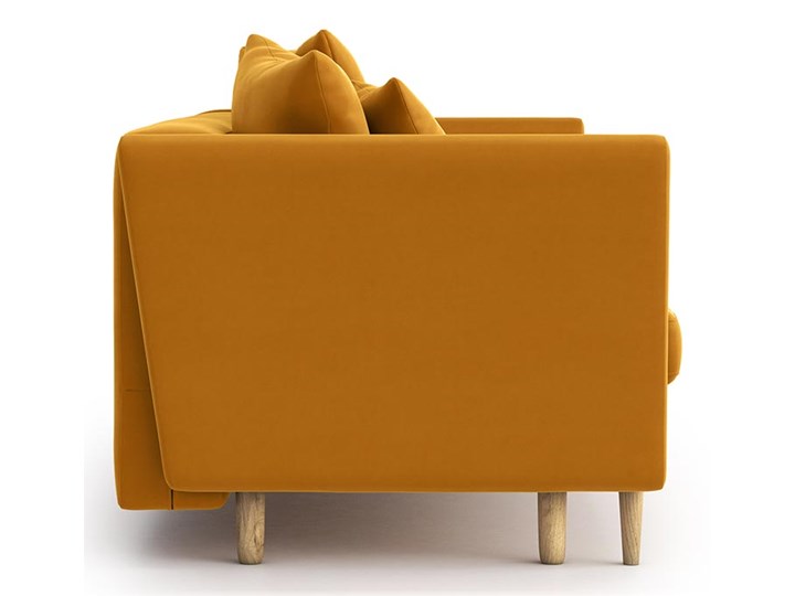 Sofa Joleen 3-osobowa z funkcją spania, Golden Velvet Szerokość 223 cm Stała konstrukcja Głębokość 88 cm Materiał obicia Tkanina