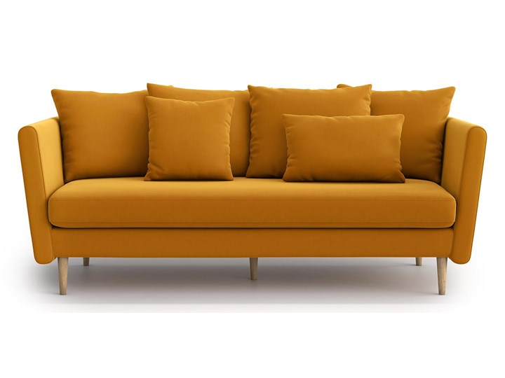 Sofa 3-osobowa Joleen, Golden Velvet Stała konstrukcja Głębokość 88 cm Kategoria Sofy i kanapy