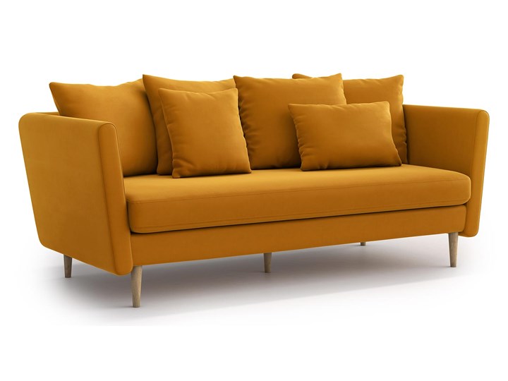 Sofa 3-osobowa Joleen, Golden Velvet Głębokość 88 cm Stała konstrukcja Szerokość 200 cm Materiał obicia Tkanina