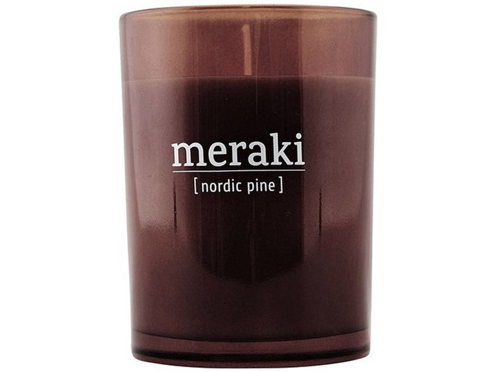 Świeca zapachowa Meraki w ciemnym szkle duża Nordic Pine