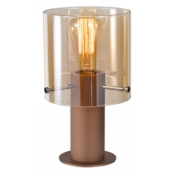 JAVIER lampka stojąca 1 x 60W E27 bursztynowa nowoczesna szklana biurkowa dekoracyjna ITALUX MT17076-1A