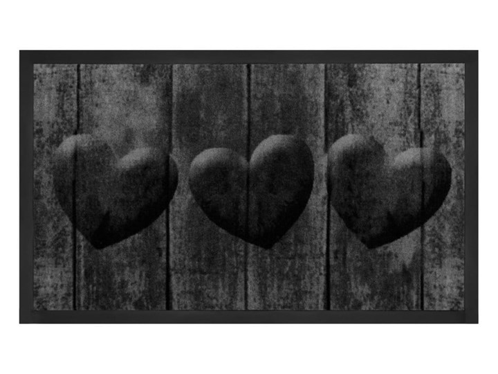Szara wycieraczka Bougari Hearts, 45x75 cm