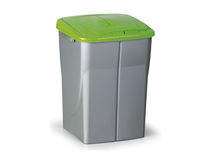 Kosz na odpadki 45l, zielone wieko