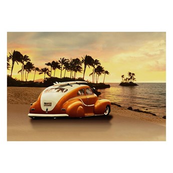 Kanwa Auto na plaży 100 x 75 cm