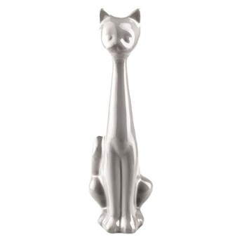 Figurka ceramiczna Kot szara wys. 33 cm Eko-Ceramika