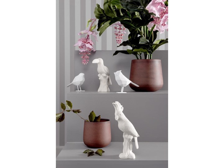 Biała figurka dekoracyjna w kształcie ptaszka PT LIVING Bird Small Statue Kolor Biały Kategoria Figurki ogrodowe