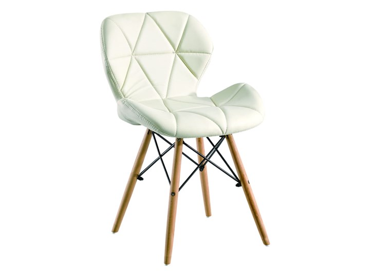 Krzesło Eliot Dsw Paris bukowe nogi biały krem białe Skóra ekologiczna Drewno Tworzywo sztuczne Metal Rodzaj(n) Krzesła