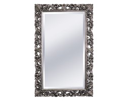 LUSTRO Designerskie GABRIELLE w ramie kolor Stal prostokąt 95X155