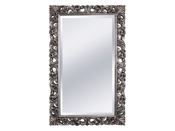 LUSTRO Designerskie GABRIELLE w ramie kolor Stal prostokąt 95X155