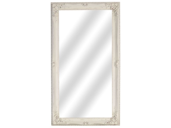 LUSTRO Designerskie SELENIA w klasycznej białej ramie prostokąt 76X136