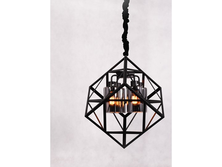 NOWOCZESNA LAMPA WISZĄCA LOFT BRUTTE Styl Nowoczesny Lampa druciana Szkło Metal Stal Styl Industrialny