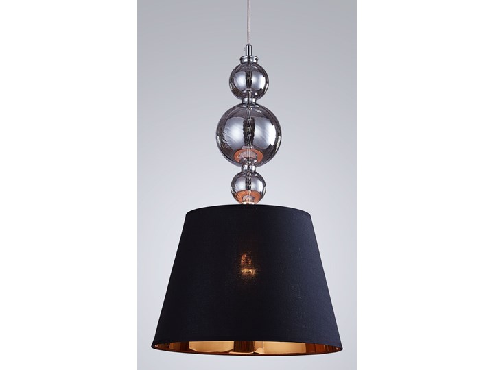 NOWOCZESNA LAMPA WISZĄCA CZARNA MURANEO Tkanina Lampa z abażurem Chrom Szkło Funkcje Brak dodatkowych funkcji Lampa z kloszem Metal Ilość źródeł światła 1 źródło