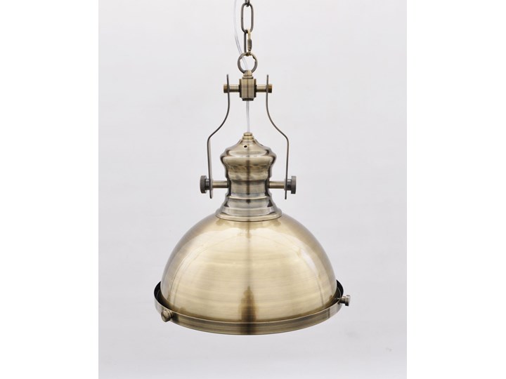 LAMPA WISZĄCA INDUSTRIALNA LOFT MOSIĘŻNA ETTORE Mosiądz Szkło Lampa przemysłowa Kategoria Lampy wiszące Metal Styl Industrialny