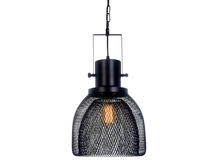 LAMPA WISZĄCA CZARNA FRATTON Lampa druciana Metal Lampa z kloszem Lampa z abażurem Ilość źródeł światła 1 źródło