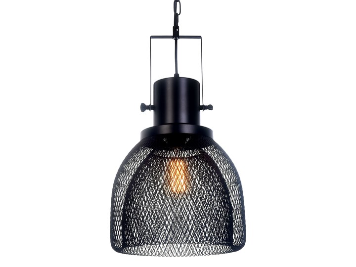 LAMPA WISZĄCA CZARNA FRATTON Styl Nowoczesny Lampa z abażurem Metal Lampa druciana Lampa z kloszem Ilość źródeł światła 1 źródło