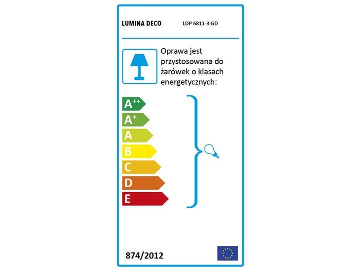 POTRÓJNA NOWOCZESNA LAMPA WISZĄCA ZWIS ZŁOTA ALACOSMO W3 Metal Szkło Lampa z kloszem Ilość źródeł światła 3 źródła