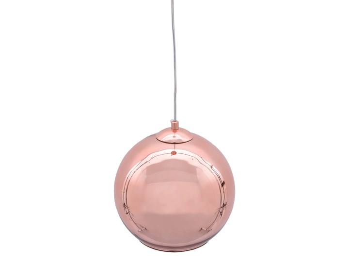 NOWOCZESNA LAMPA WISZĄCA RÓŻOWE ZŁOTO LOBOS D30 Szkło Metal Lampa kula Kategoria Lampy wiszące