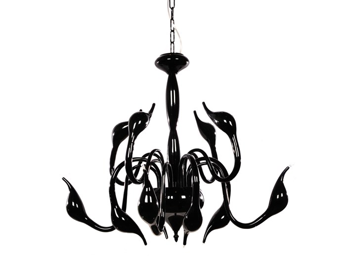 ORYGINALNA NOWOCZESNA LAMPA WISZĄCA CZARNA MAGICA W12 Metal Żyrandol Ilość źródeł światła 12 źródeł