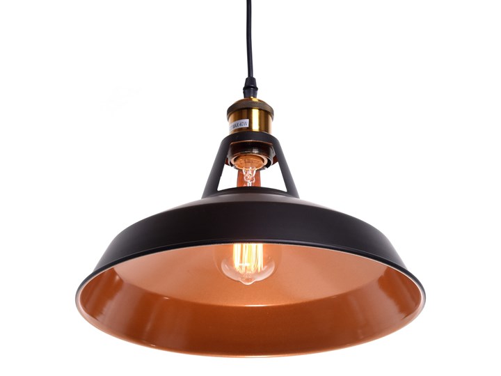 LAMPA WISZĄCA LOFT CZARNA ZONDA Lampa z kloszem Metal Styl Nowoczesny