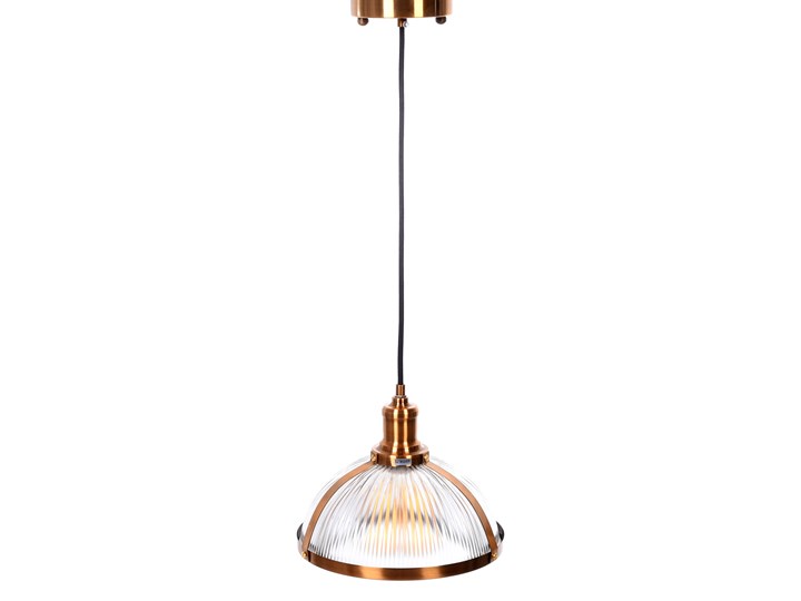 LAMPA WISZĄCA LOFT MOSIĘŻNA BRICO Lampa z kloszem Szkło Tkanina Mosiądz Lampa z abażurem Chrom Styl Klasyczny