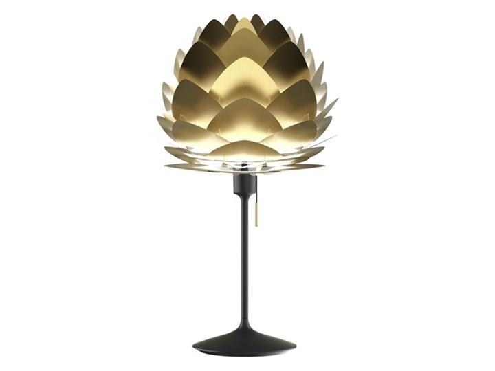 ALUVIA MINI CHAMPAGNE-Lampa stojąca wtyczka USB Aluminium Ø40cm
