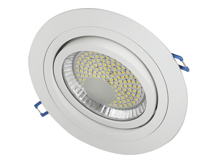 Pojedyncza ruchoma podtynkowa oprawa ES111 AR111 QR111 biała matowa biały mat aluminiowa Okrągłe Oprawa led Oprawa halogenowa Oprawa ruchoma Oprawa stropowa Kategoria Oprawy oświetleniowe