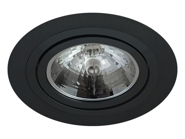 Pojedyncza ruchoma podtynkowa oprawa ES111 AR111 QR111 czarna matowa czarny mat aluminiowa Oprawa ruchoma Okrągłe Oprawa led Oprawa halogenowa Oprawa stropowa Kategoria Oprawy oświetleniowe