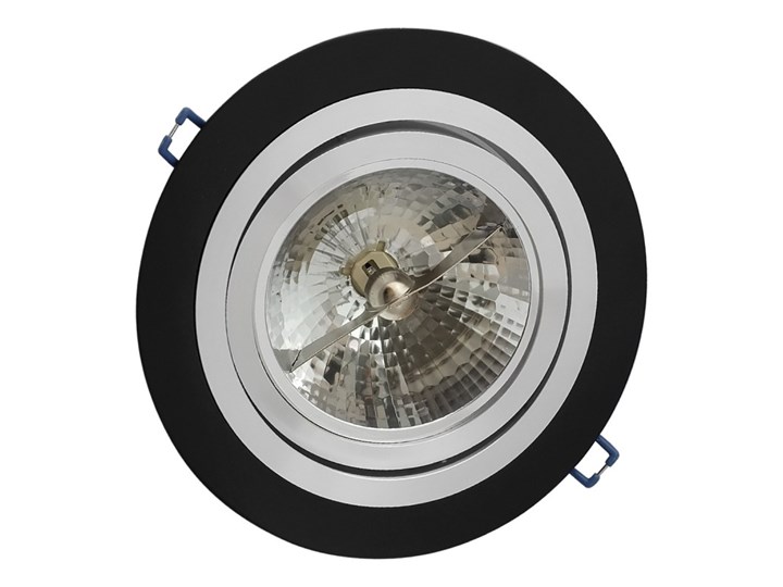Pojedyncza ruchoma podtynkowa oprawa ES111 AR111 QR111 czarna matowa czarny mat aluminiowa Oprawa halogenowa Oprawa led Oprawa ruchoma Okrągłe Oprawa stropowa Kategoria Oprawy oświetleniowe