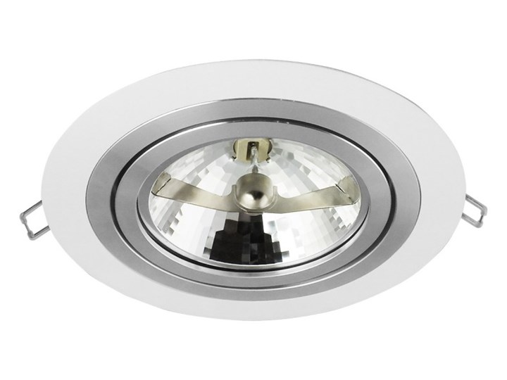 Pojedyncza ruchoma podtynkowa oprawa ES111 AR111 QR111 biała matowa biały mat aluminiowa Oprawa led Oprawa ruchoma Oprawa stropowa Okrągłe Oprawa halogenowa Kategoria Oprawy oświetleniowe