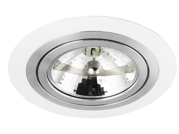 Pojedyncza ruchoma podtynkowa oprawa ES111 AR111 QR111 biała matowa biały mat aluminiowa Oprawa stropowa Oprawa ruchoma Oprawa halogenowa Oprawa led Okrągłe Kategoria Oprawy oświetleniowe