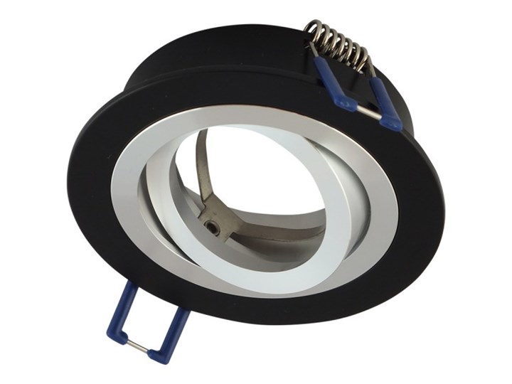 Okrągła round movable fixture sufitowa ruchoma podtynkowa oprawa MR16 GU10 GU5.3 aluminium black matt Okrągłe Oprawa stropowa Oprawa ruchoma Oprawa led Oprawa halogenowa Kolor Czarny