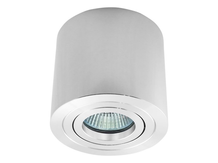 Sufitowa oprawa natynkowa, okrągła, tuba, chrom, chromowa aluminiowa Oprawa halogenowa Oprawa stropowa Kategoria Oprawy oświetleniowe Okrągłe Kolor Szary