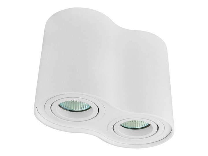 Oprawa podwójna natynkowa okrągła tuba MR16 GU10 biała biały mat aluminiowa aluminium wewnętrzna Okrągłe Oprawa halogenowa Oprawa led Oprawa stropowa Kategoria Oprawy oświetleniowe